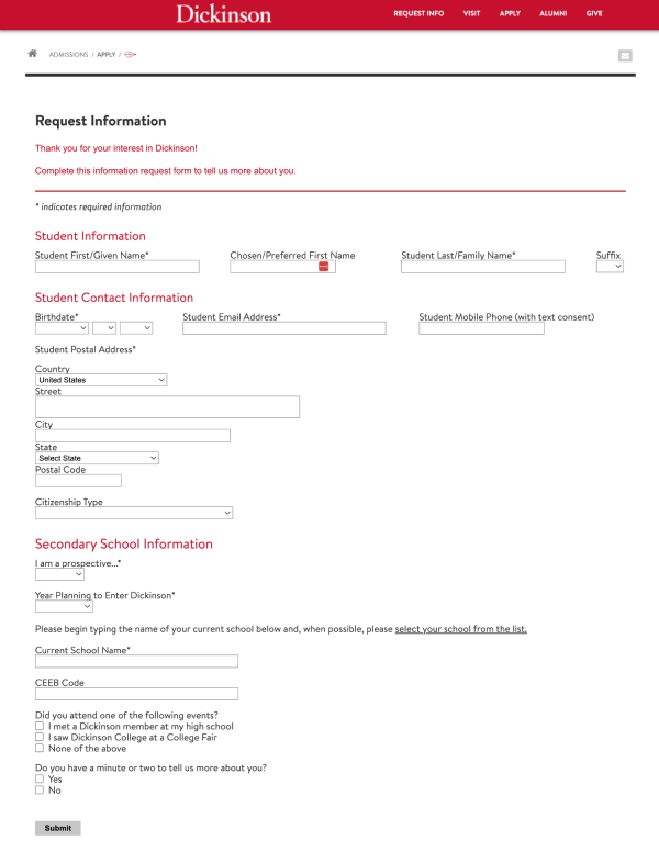 Slate-CRM-Lead-Generation-Form-Example