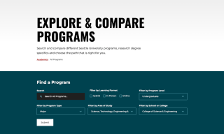 The program finder for Seattle University